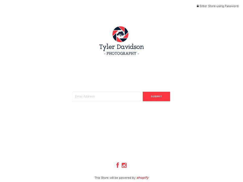 tdavidsonphotos.com shopify website screenshot
