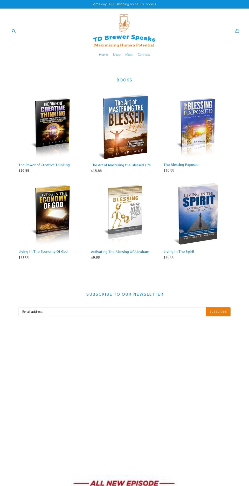 tdbrewer.com shopify website screenshot