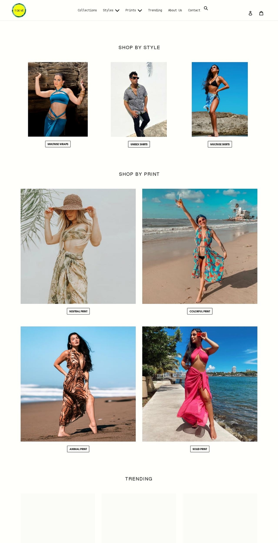 tdeve.com shopify website screenshot