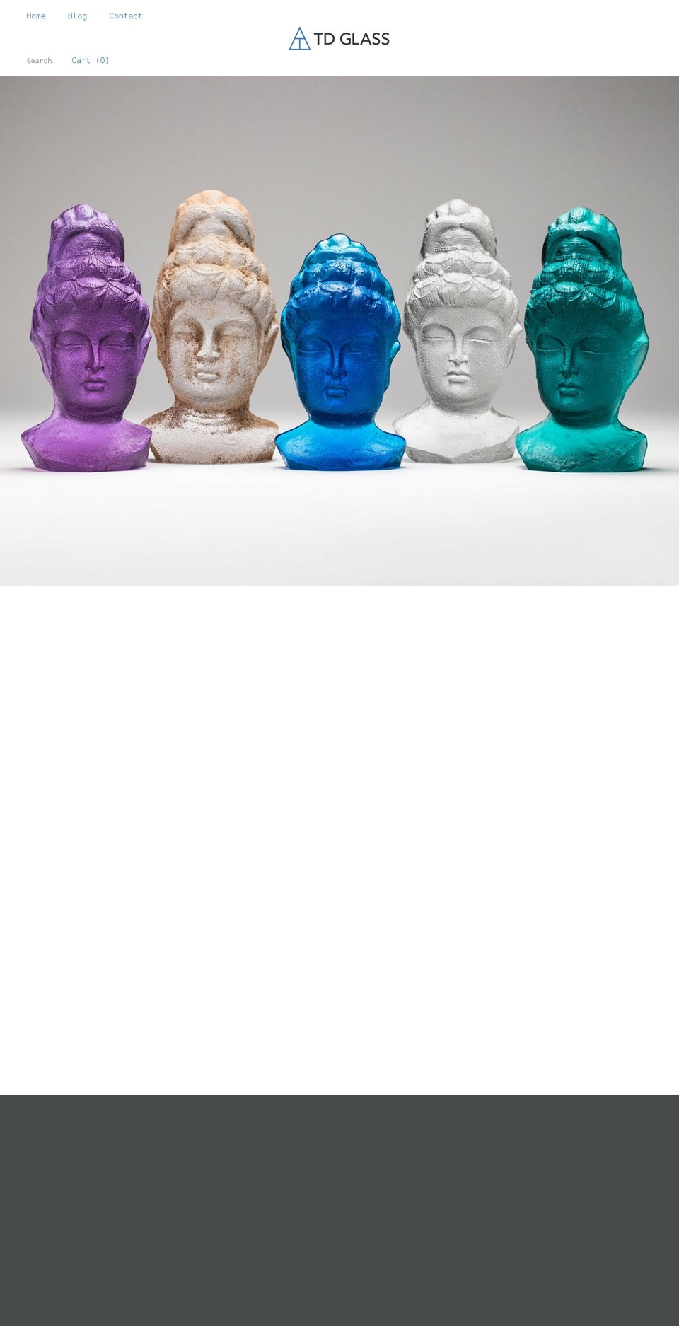 tdglass.com shopify website screenshot