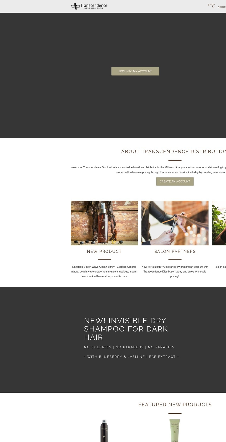TDHair_parallax_2018 Shopify theme site example tdhaircare.com