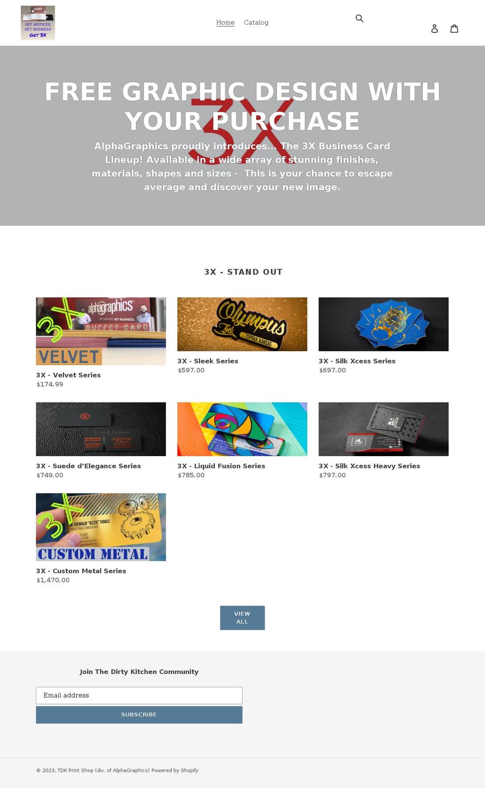 tdkshop.com shopify website screenshot