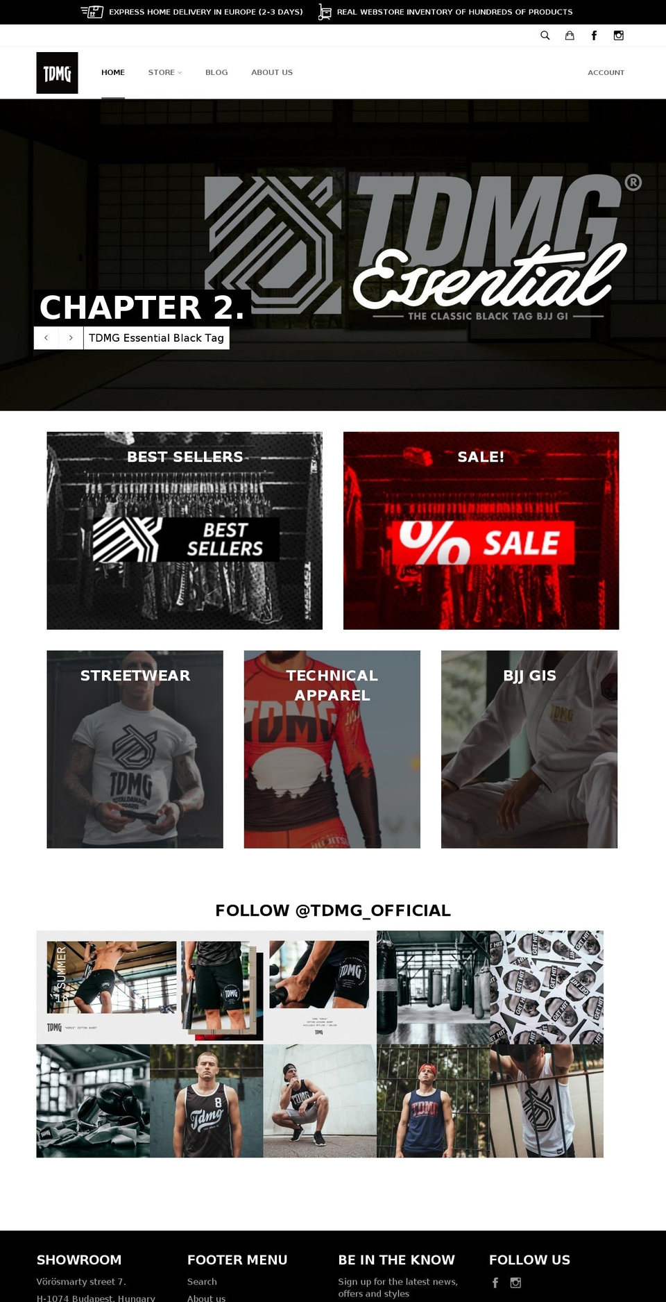 tdmgworldwide.com — Shopify storefront screenshot