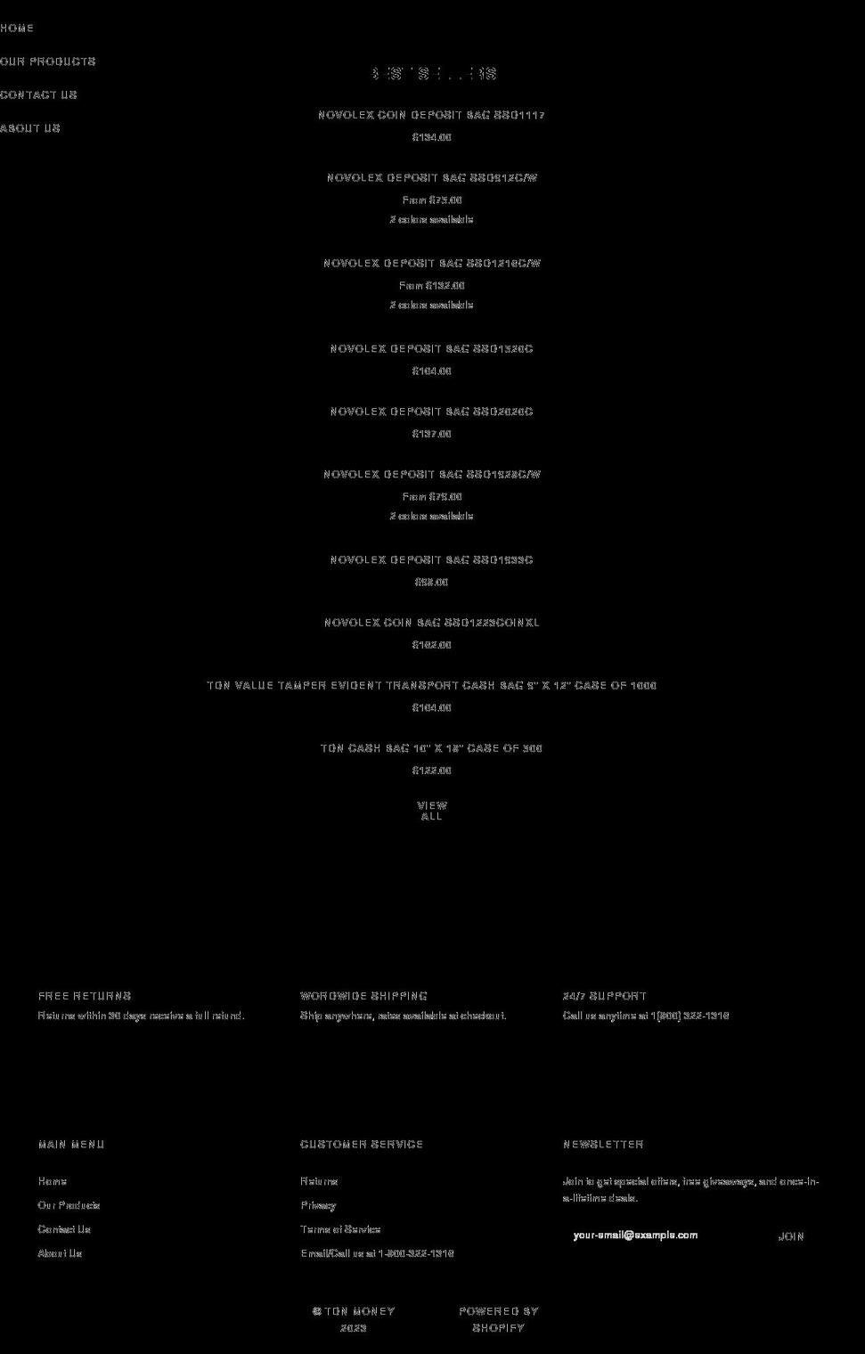 tdnmoney.com shopify website screenshot