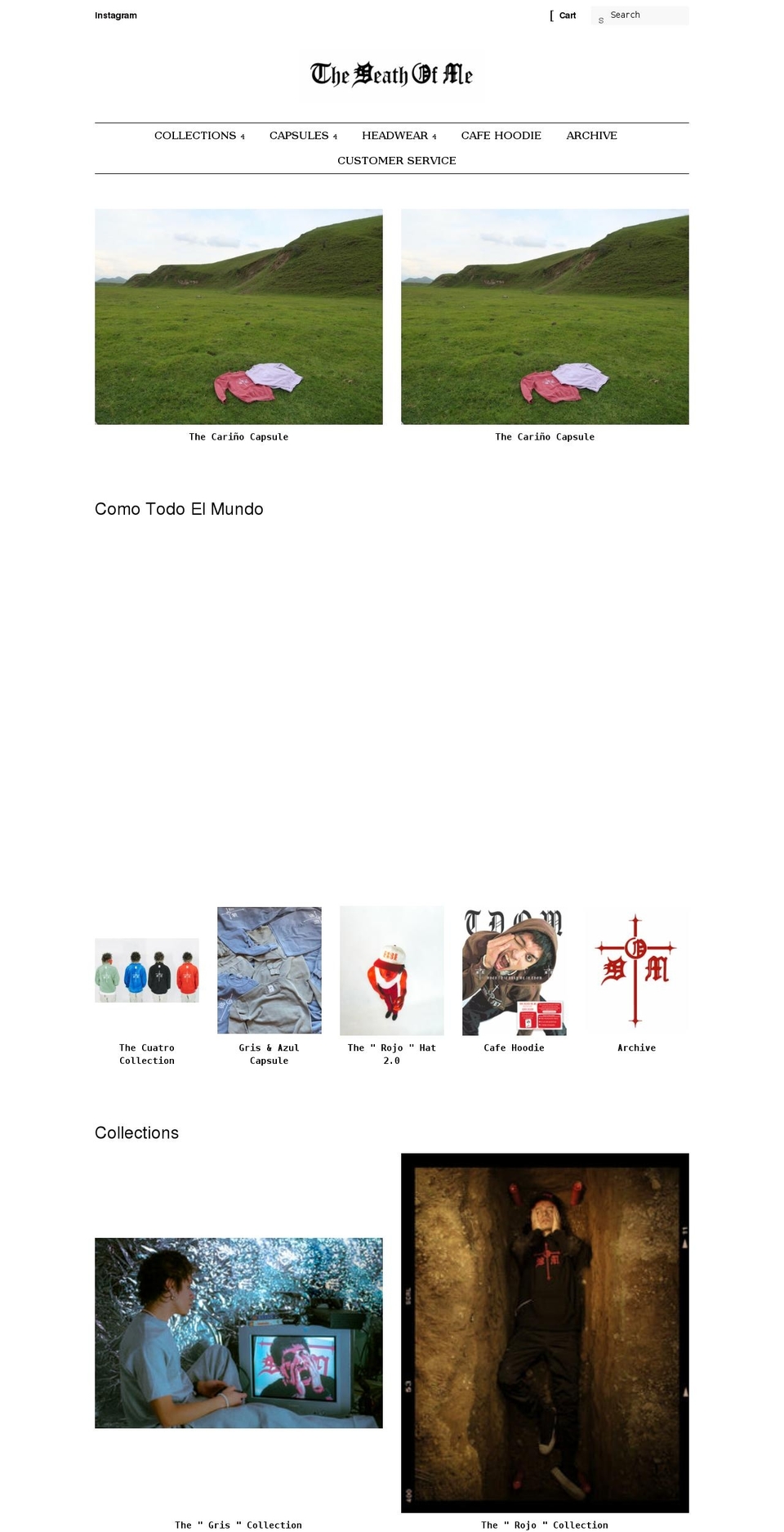 tdomclothing.com shopify website screenshot
