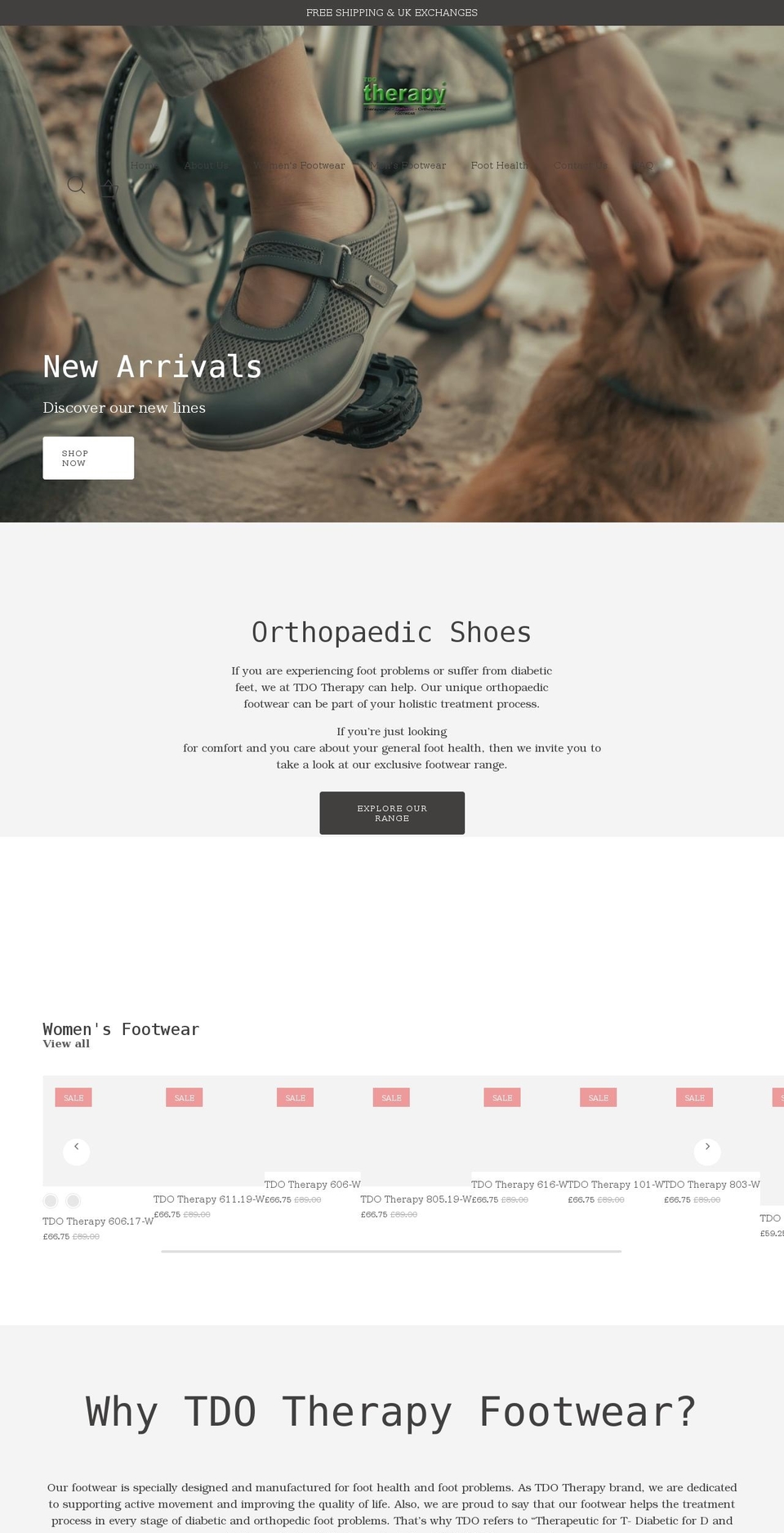 tdotherapy.co.uk shopify website screenshot