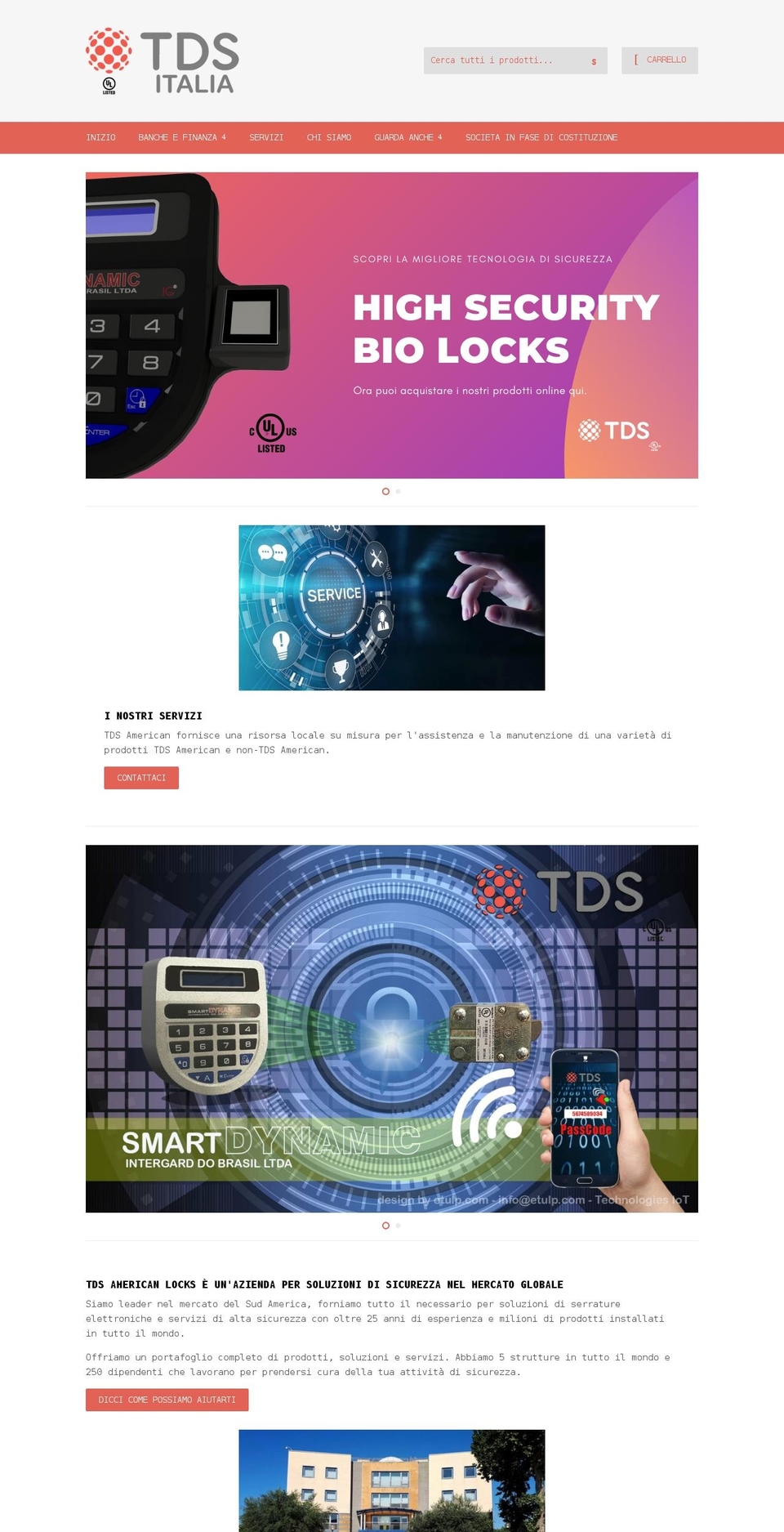 tdsitalia.com shopify website screenshot