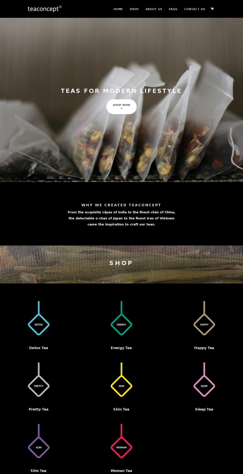 tea-concept.com shopify website screenshot