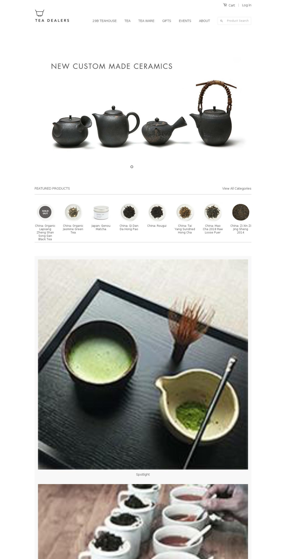tea-dealers.net shopify website screenshot