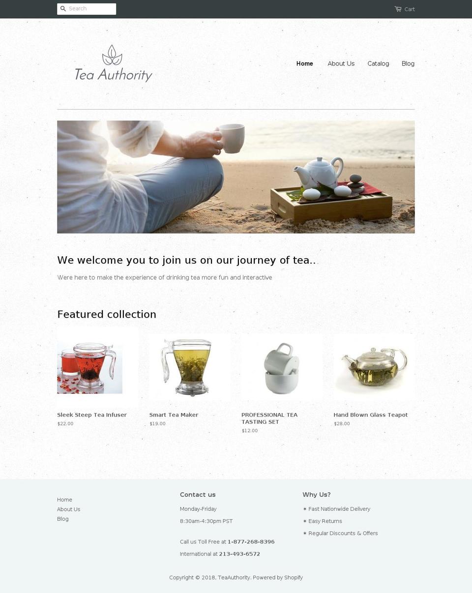 tea-site.com — Shopify storefront screenshot