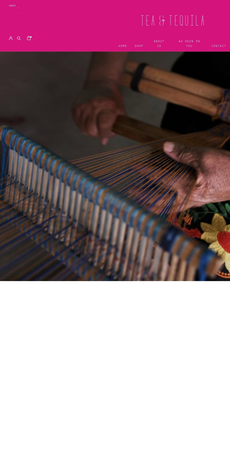 teaandtequila.com shopify website screenshot