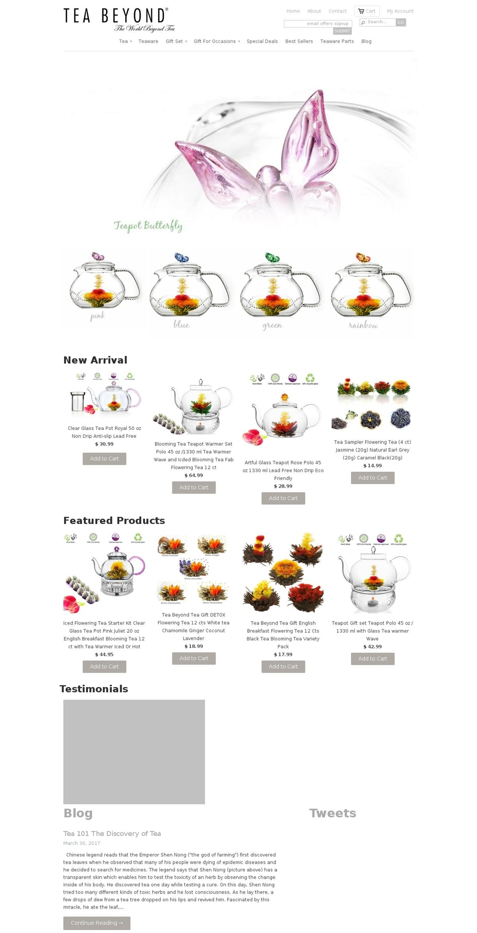 teabeyond.com shopify website screenshot