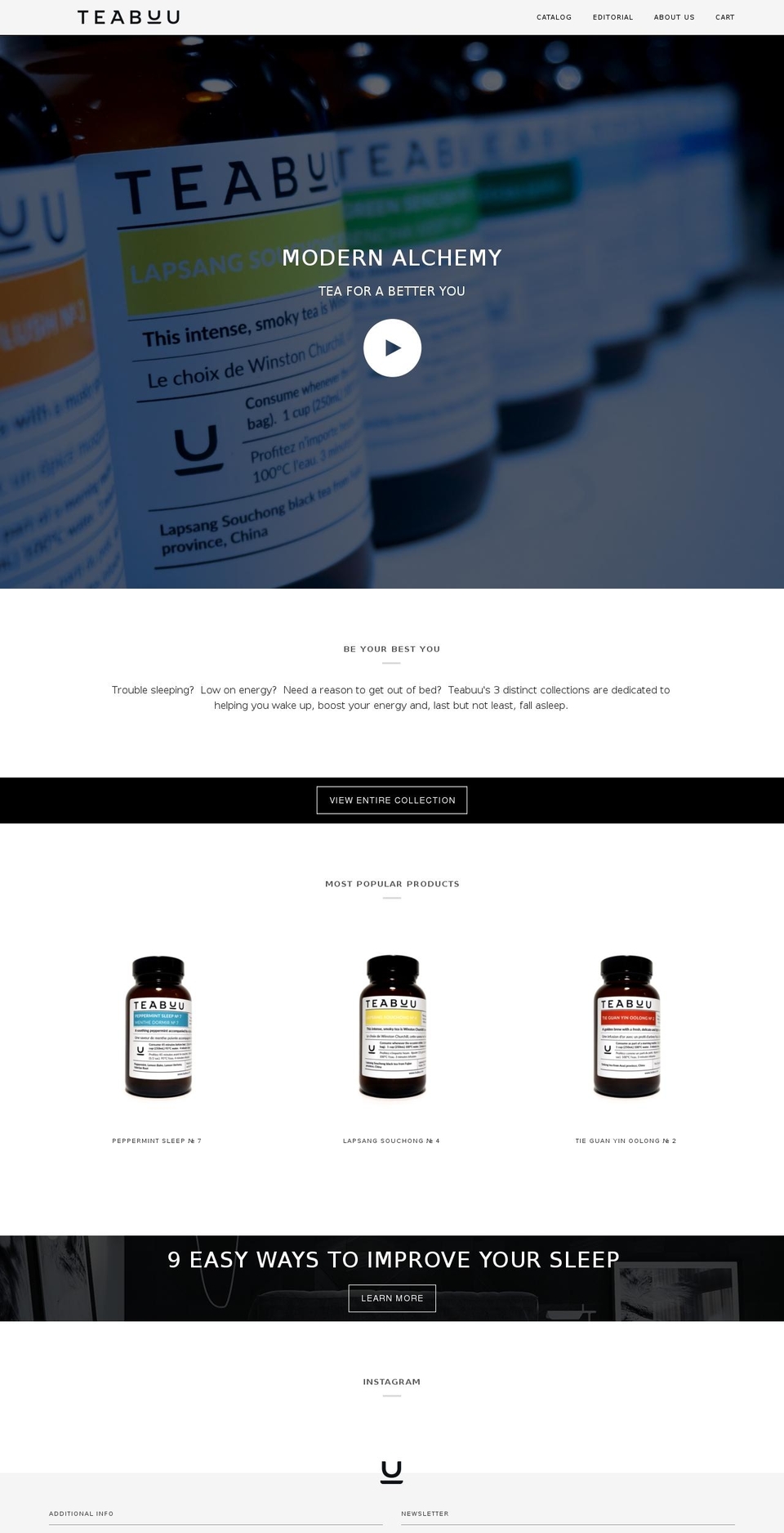 teabuu.com shopify website screenshot