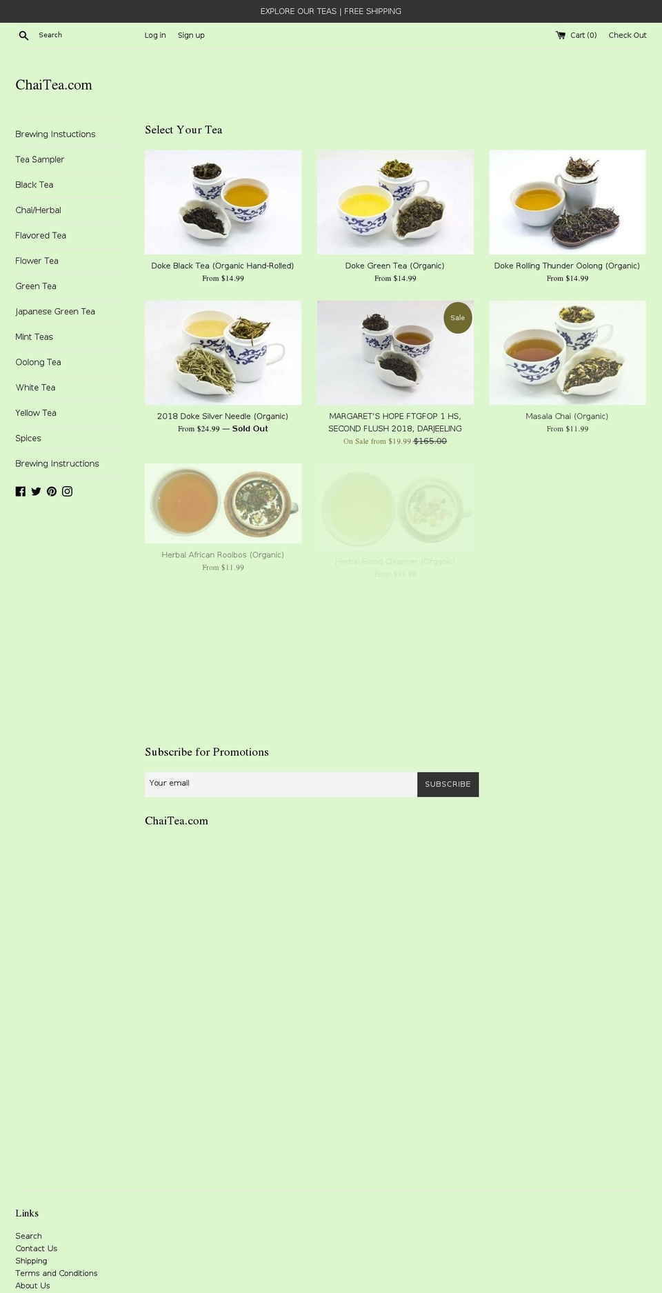 teabuyers.com — Shopify storefront screenshot