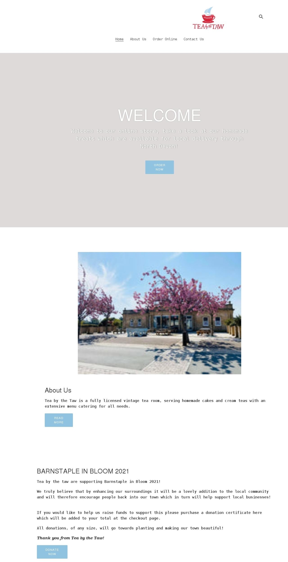 teabythetaw.co.uk shopify website screenshot