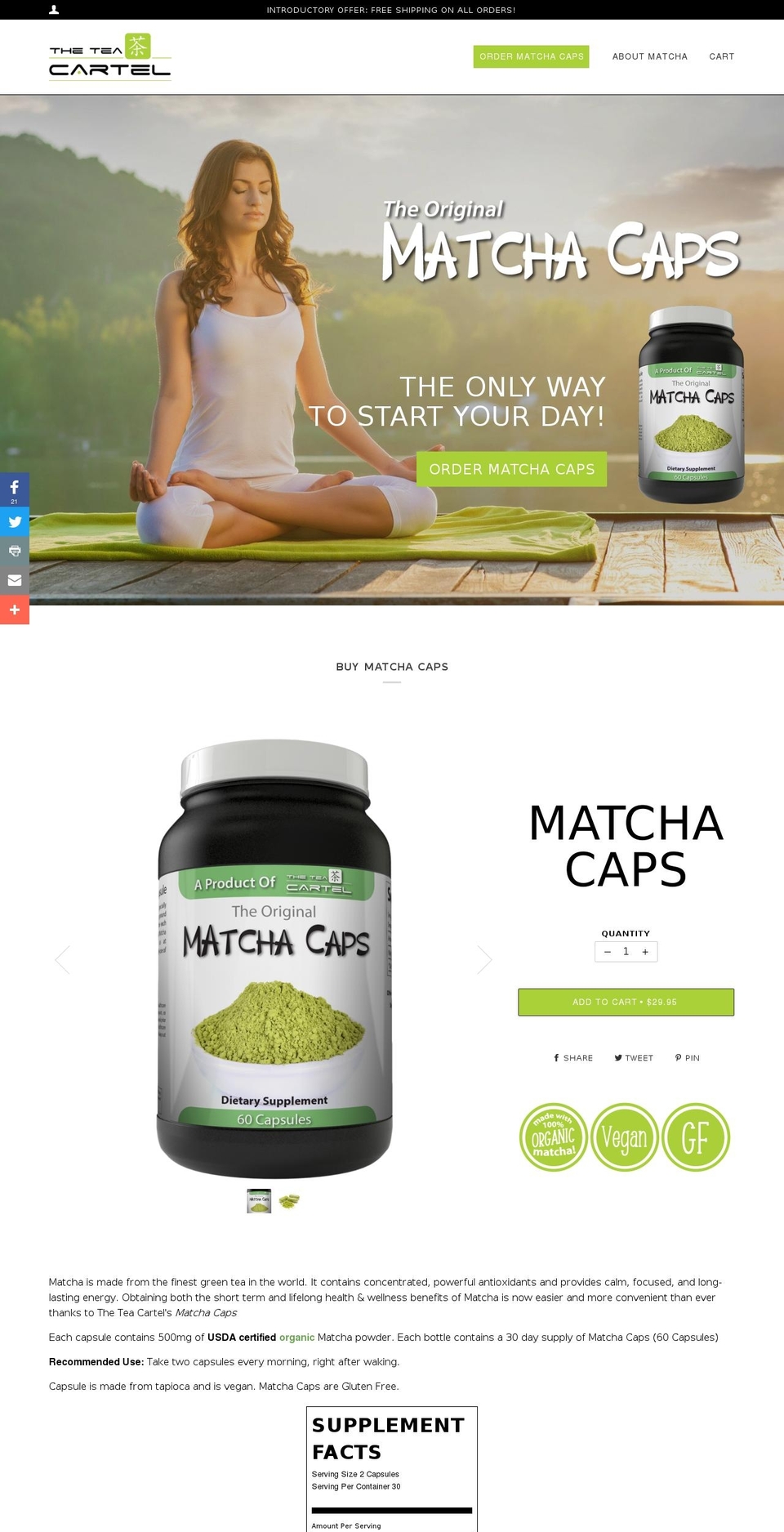 teacartel.com — Shopify storefront screenshot