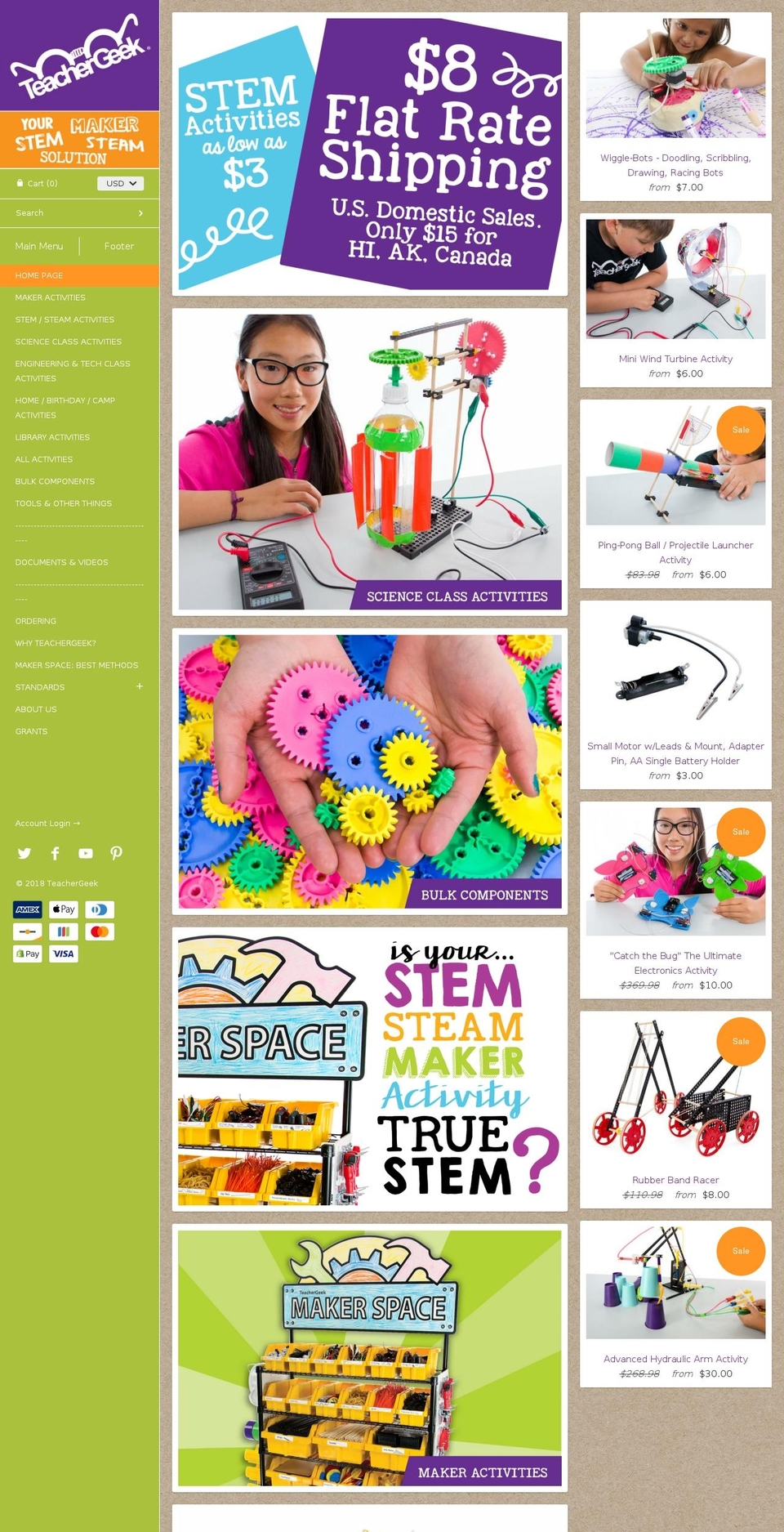 teachergeeks.com — Shopify storefront screenshot