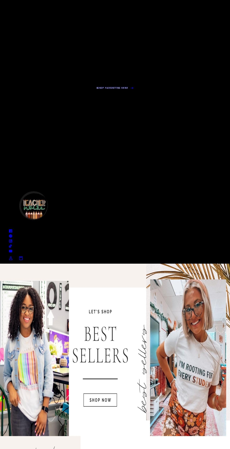 teachernoire.com shopify website screenshot