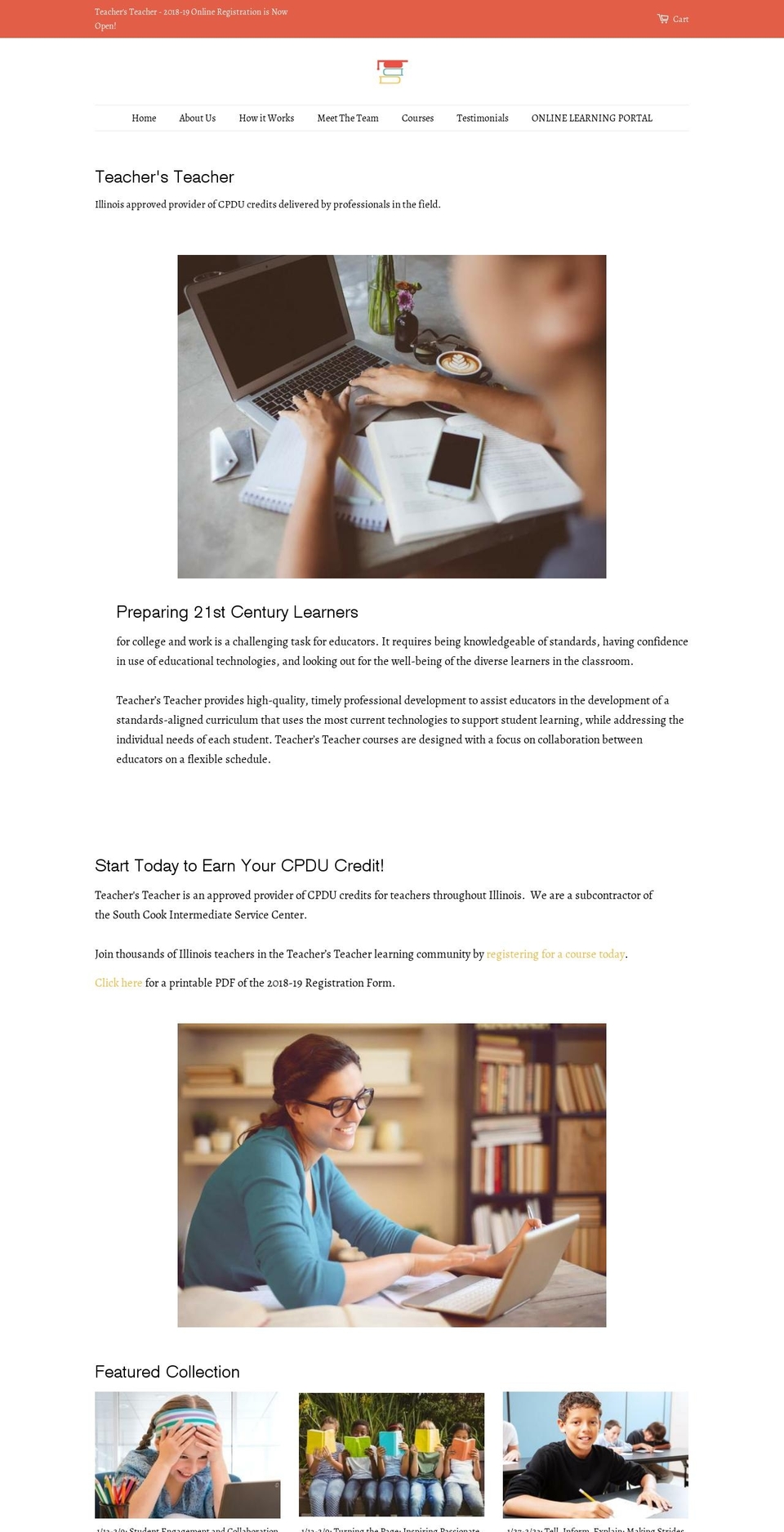 teachersteacher.net shopify website screenshot