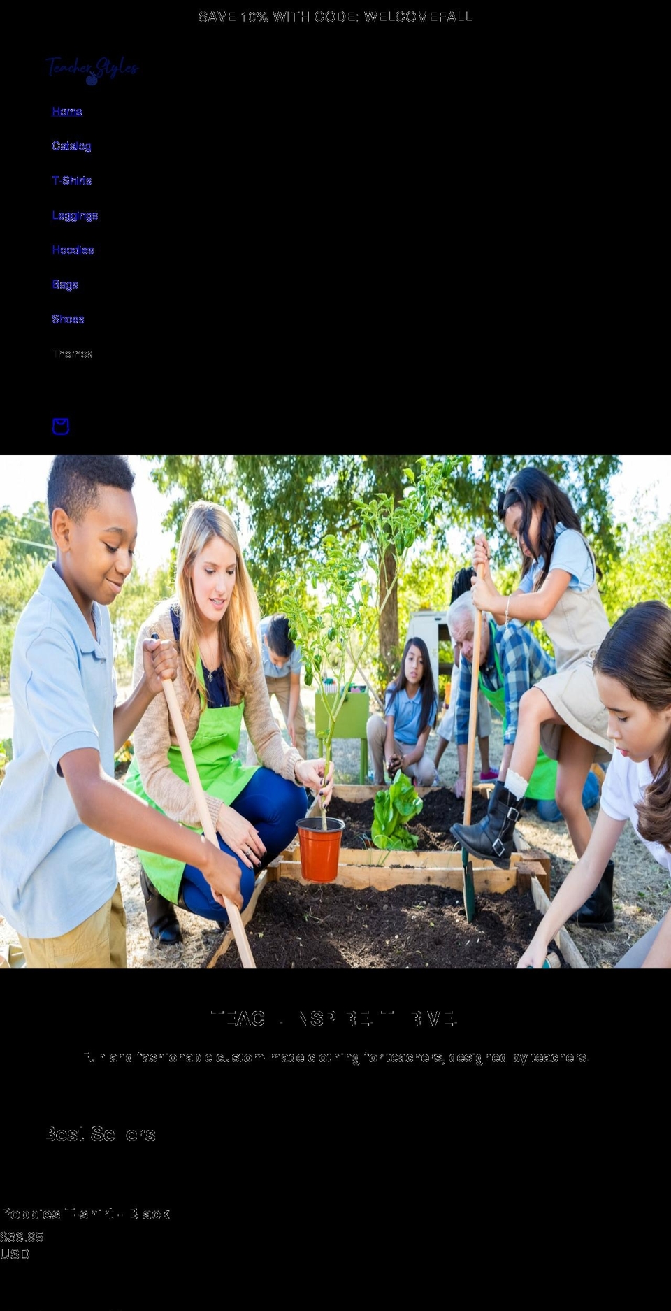 teacherstyles.com shopify website screenshot