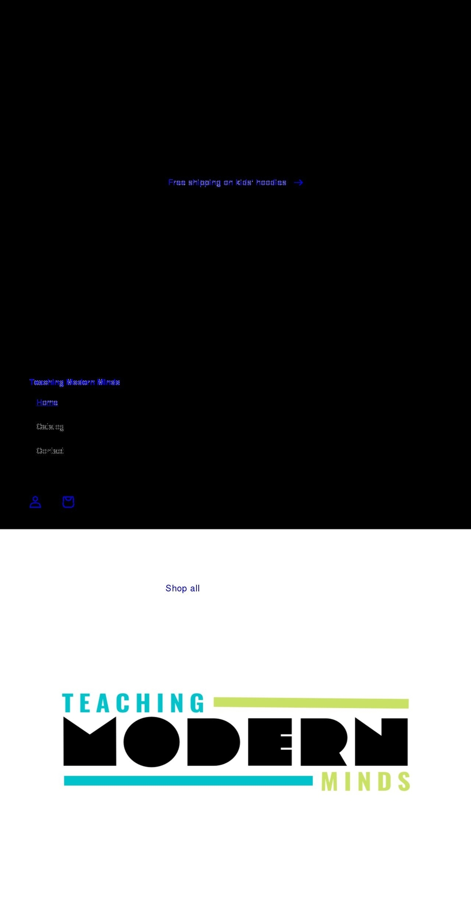 teachingmodernminds.com shopify website screenshot