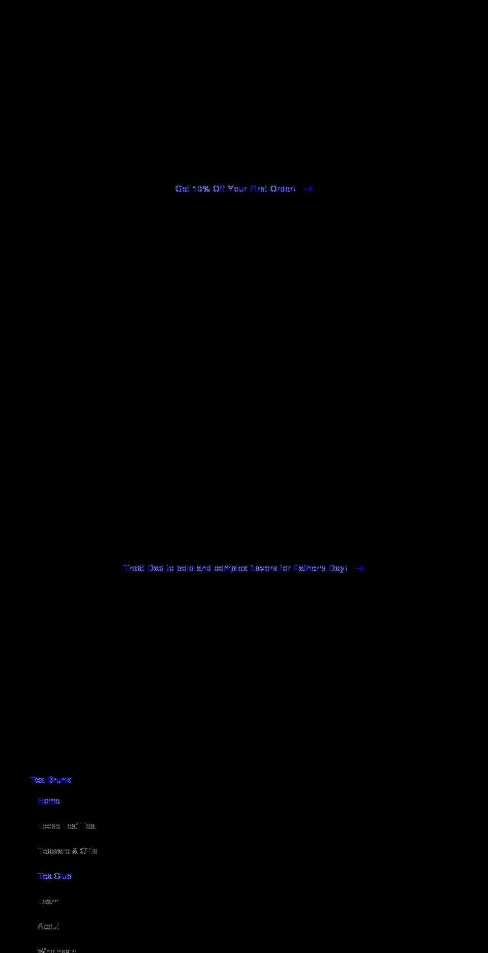 teadrunk.com shopify website screenshot