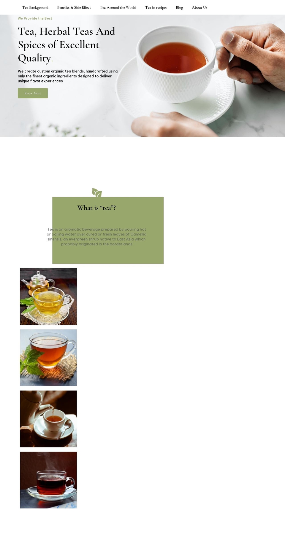 teaeffect.com — Shopify storefront screenshot
