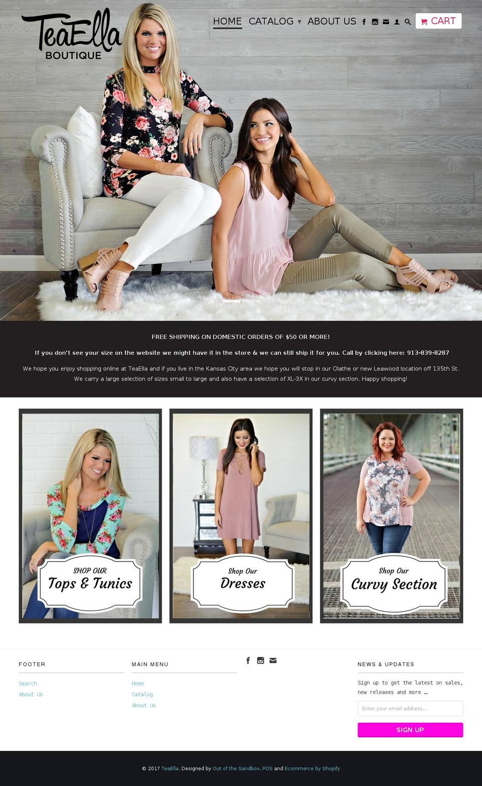 teaella.com shopify website screenshot