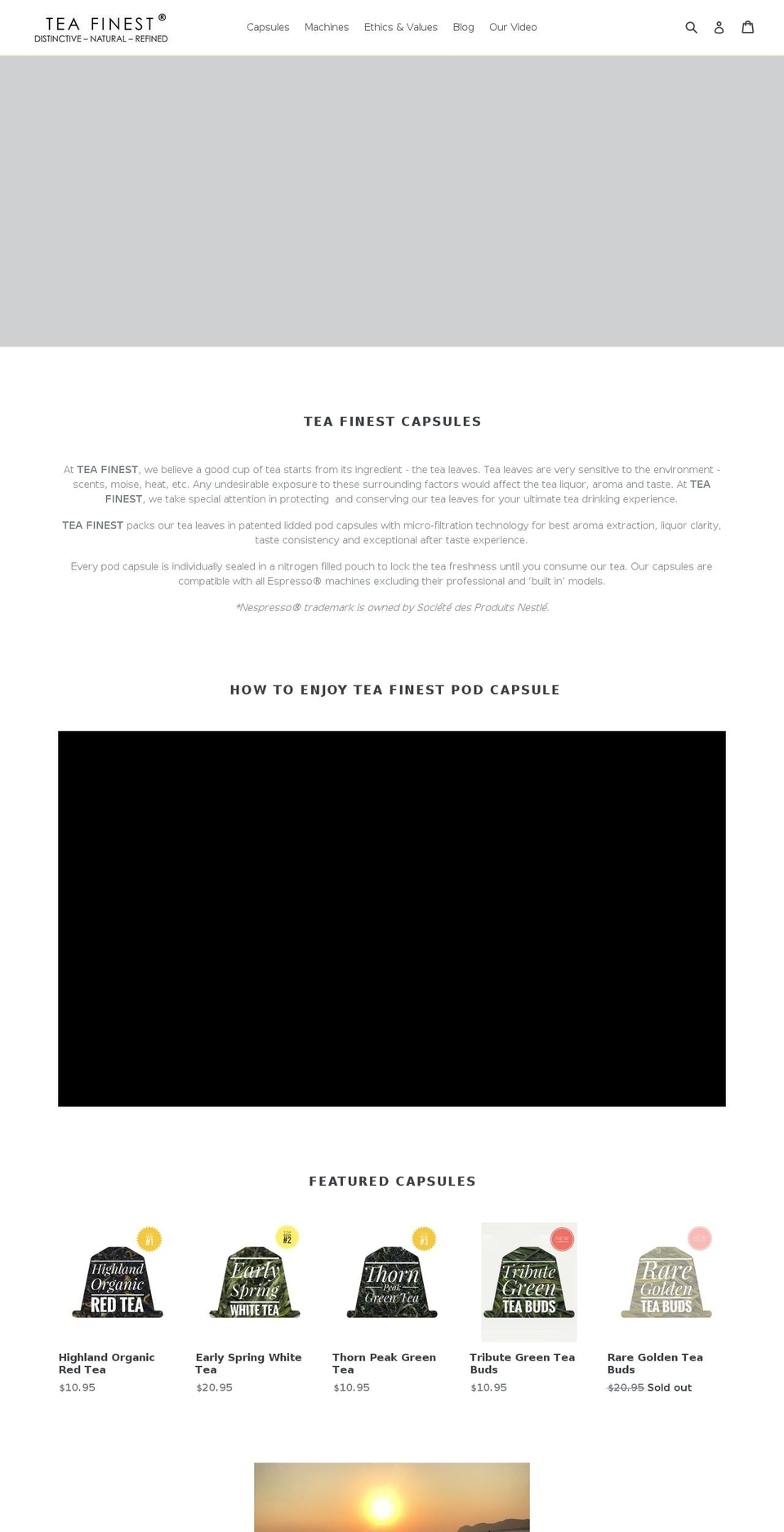 teafinest.com — Shopify storefront screenshot