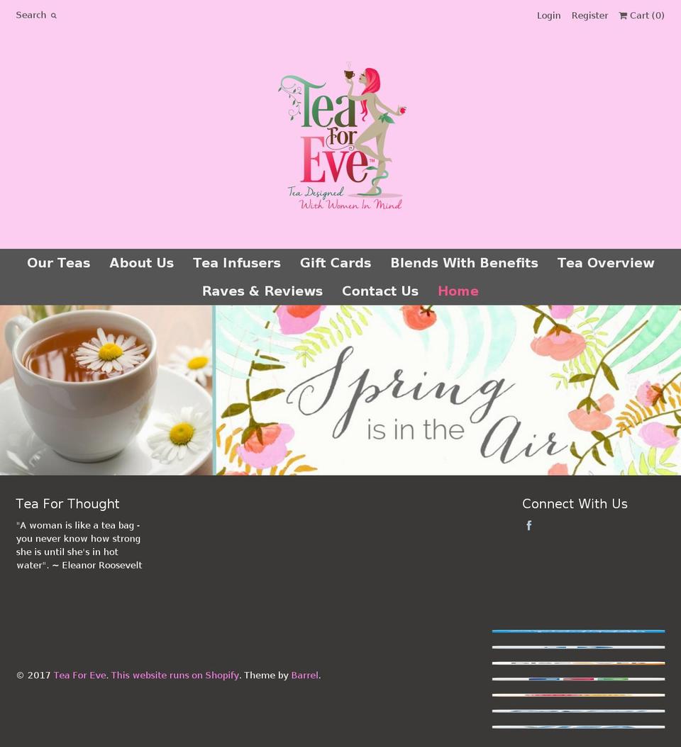 Weekend Shopify theme site example teaforeve.net