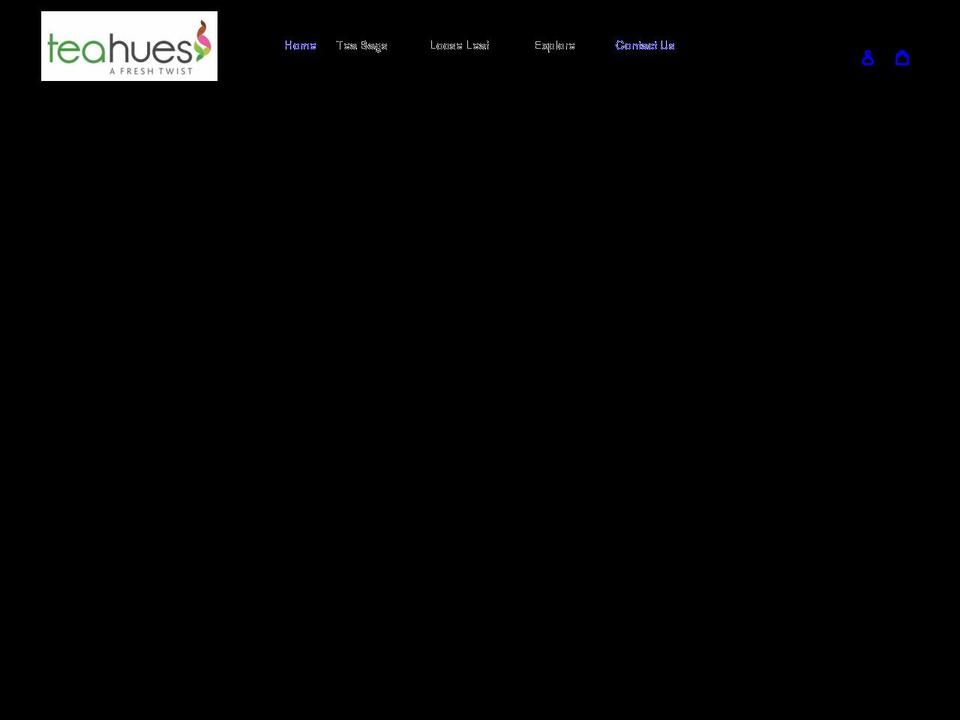 teahues.com shopify website screenshot