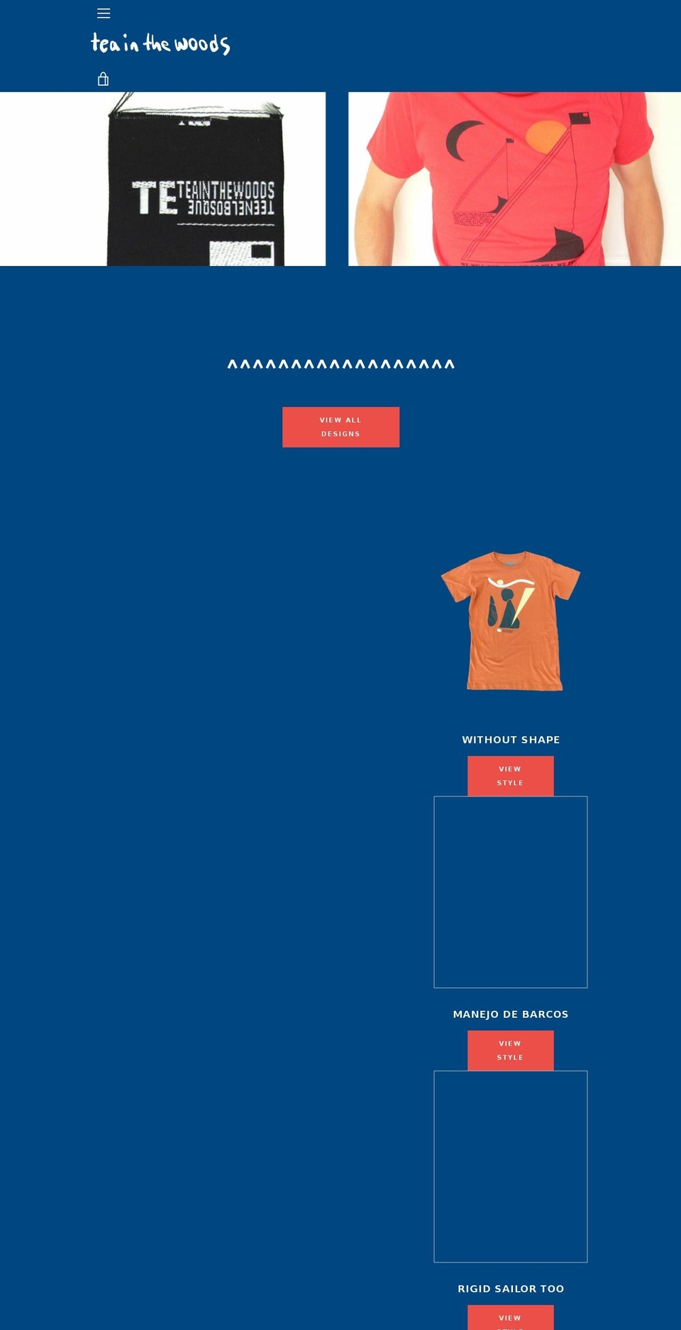 teainthewoods.com shopify website screenshot