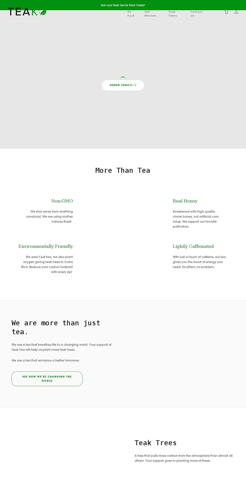 teakteas.com shopify website screenshot