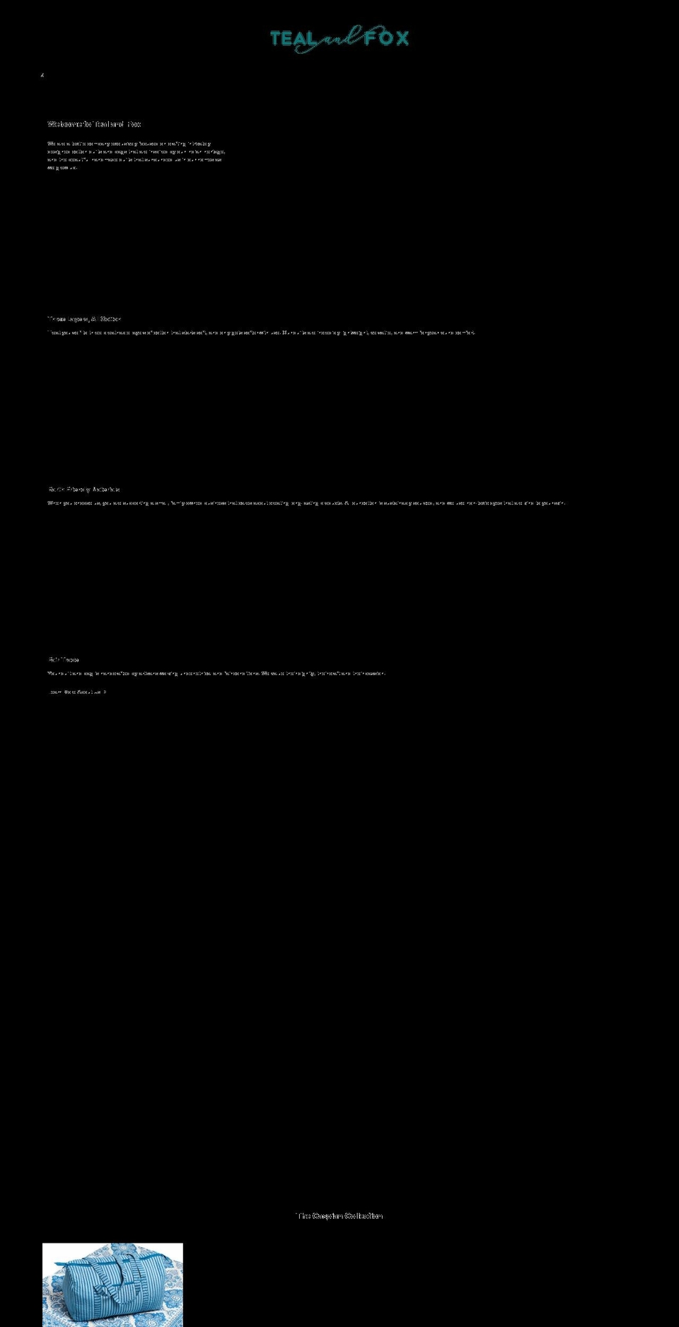 tealandfox.com shopify website screenshot