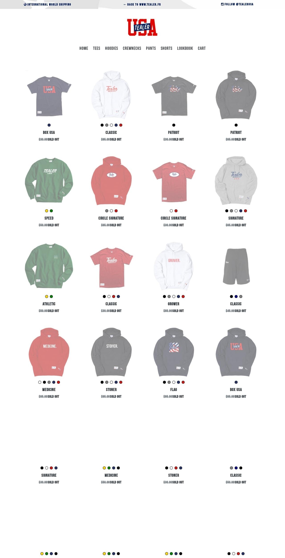 tealer-usa.com shopify website screenshot