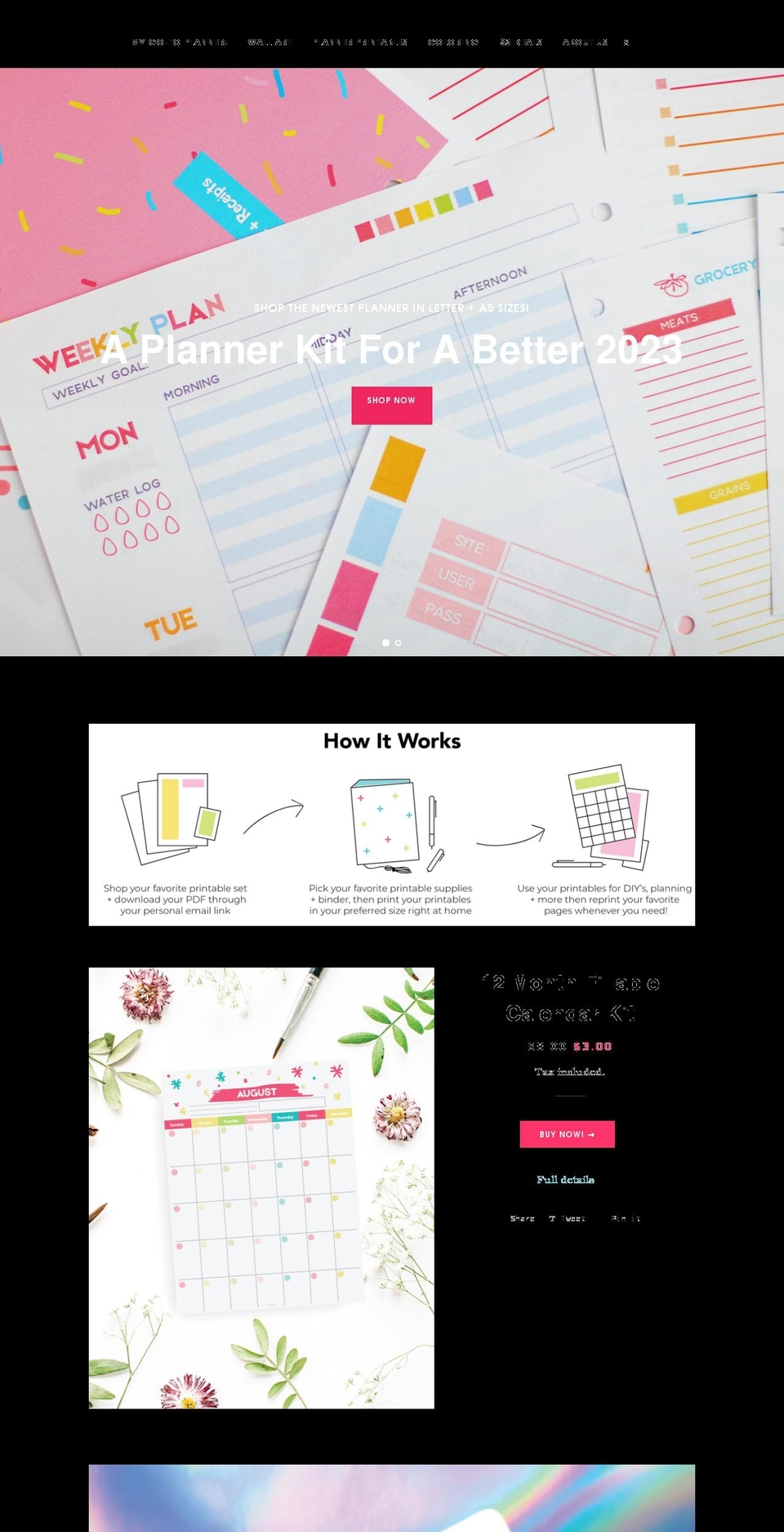 tealnotesshop.com shopify website screenshot