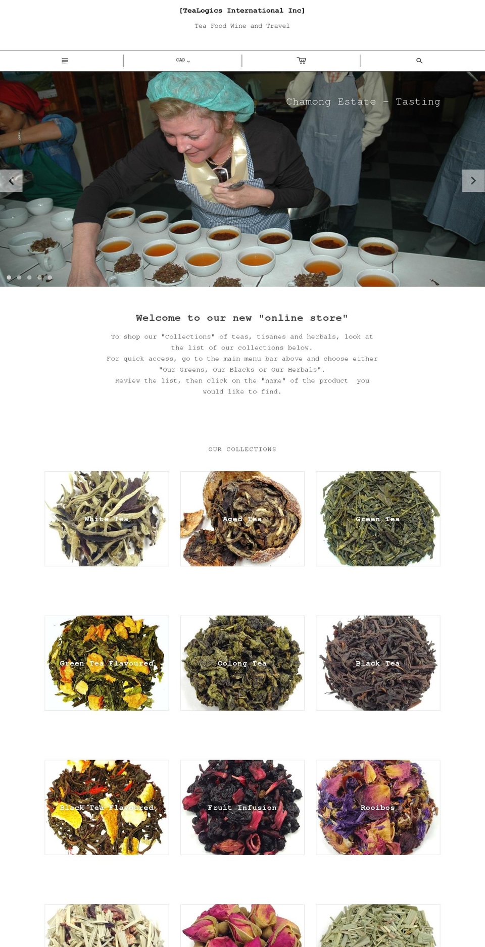 tealogics.com — Shopify storefront screenshot