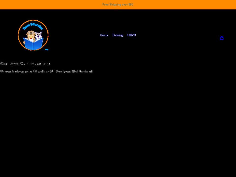 team-educator.com shopify website screenshot