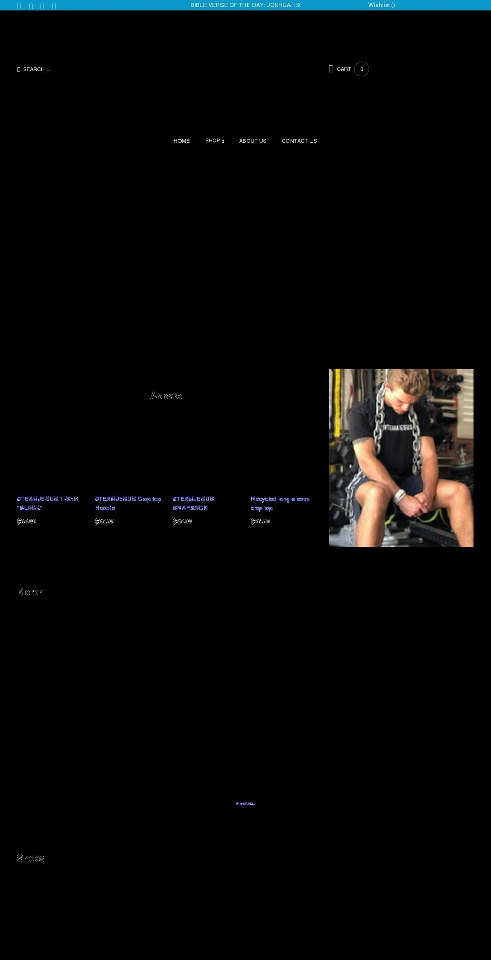 team-jesus.org shopify website screenshot