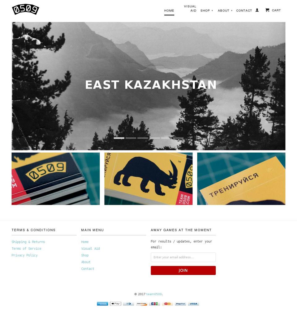 team0509.net shopify website screenshot