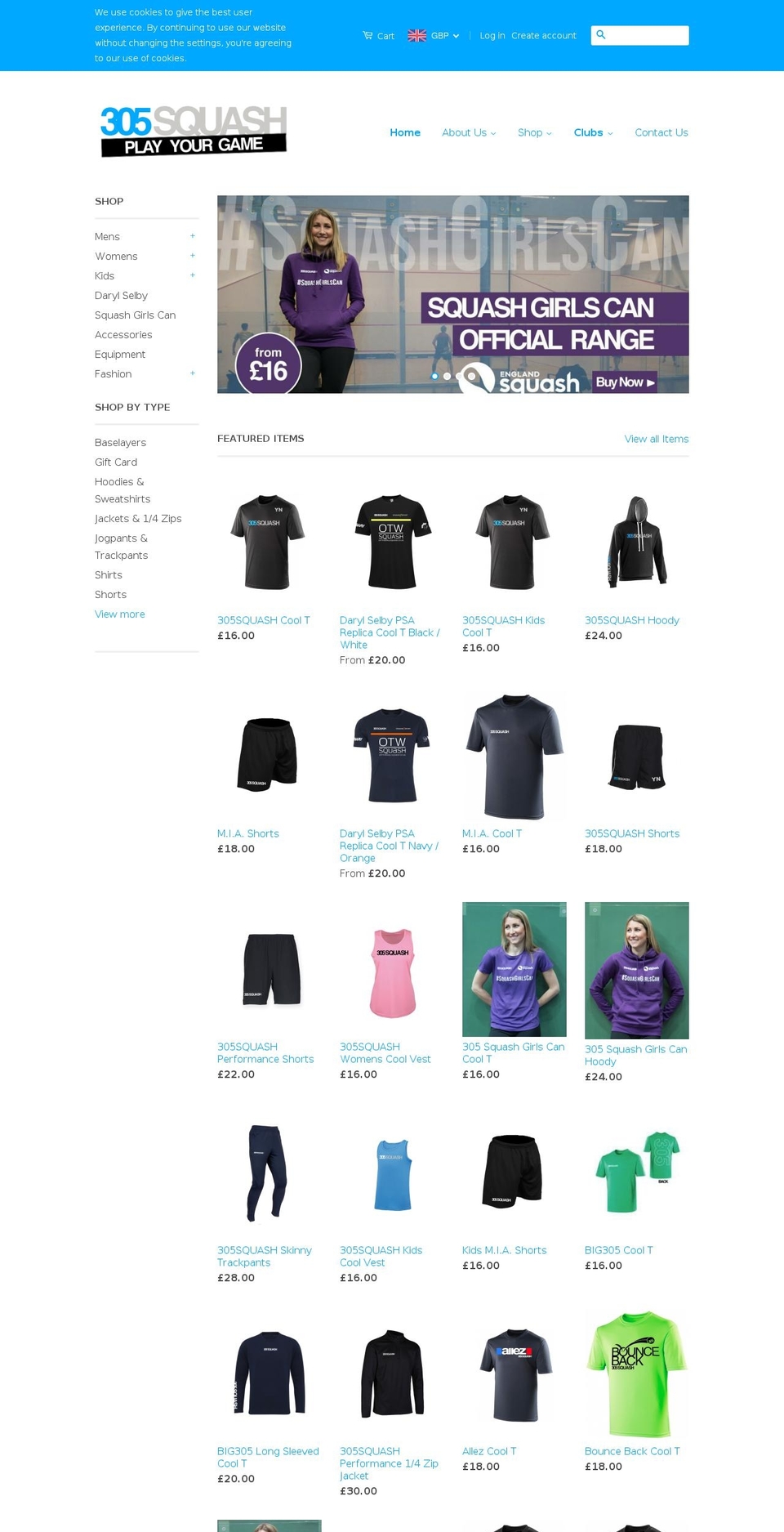 team305.com — Shopify storefront screenshot