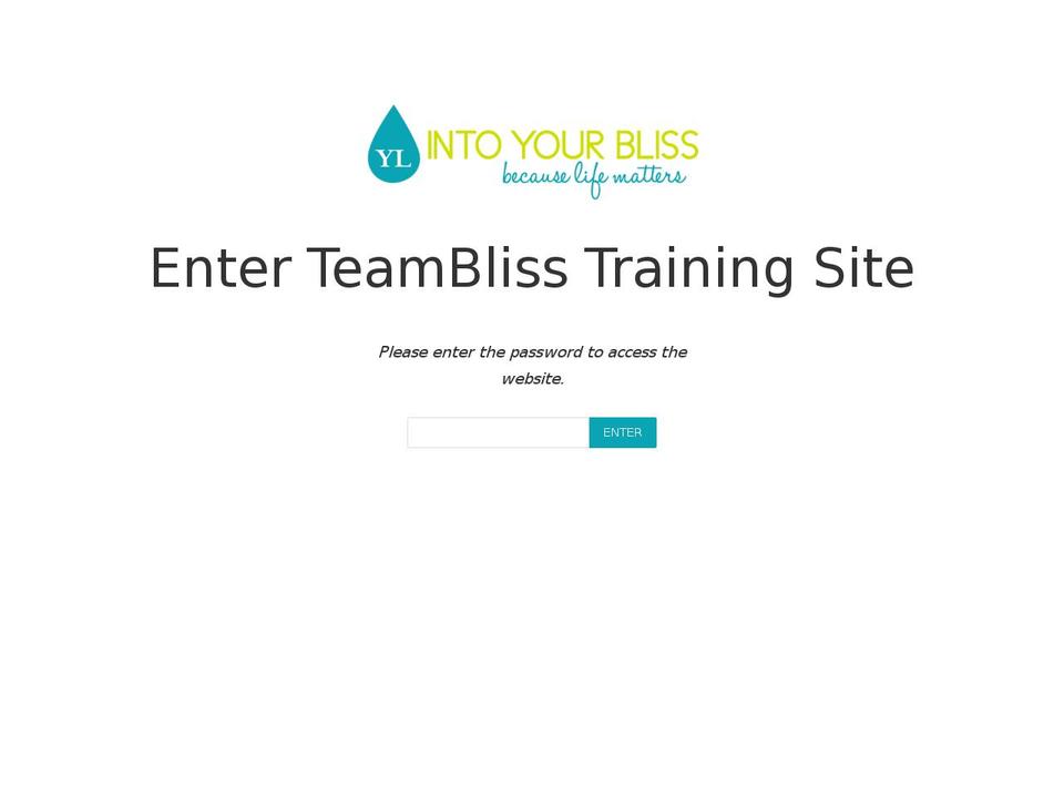teambliss.com shopify website screenshot