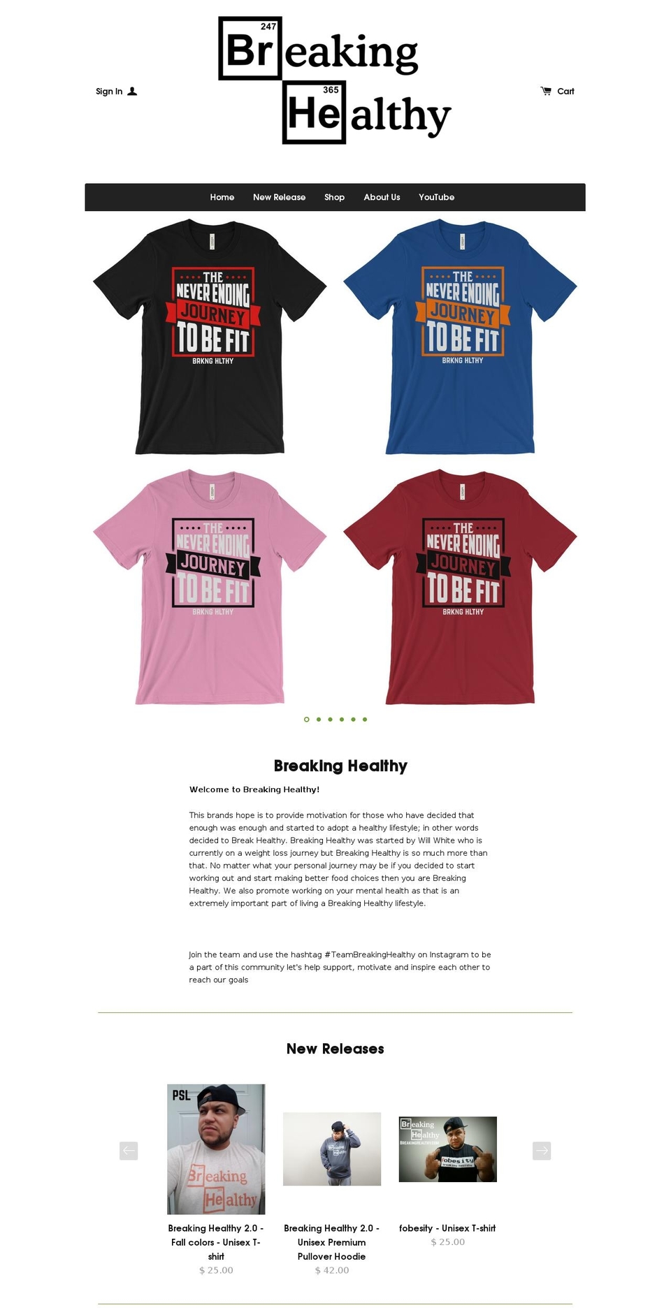 teambreakinghealthy.com shopify website screenshot