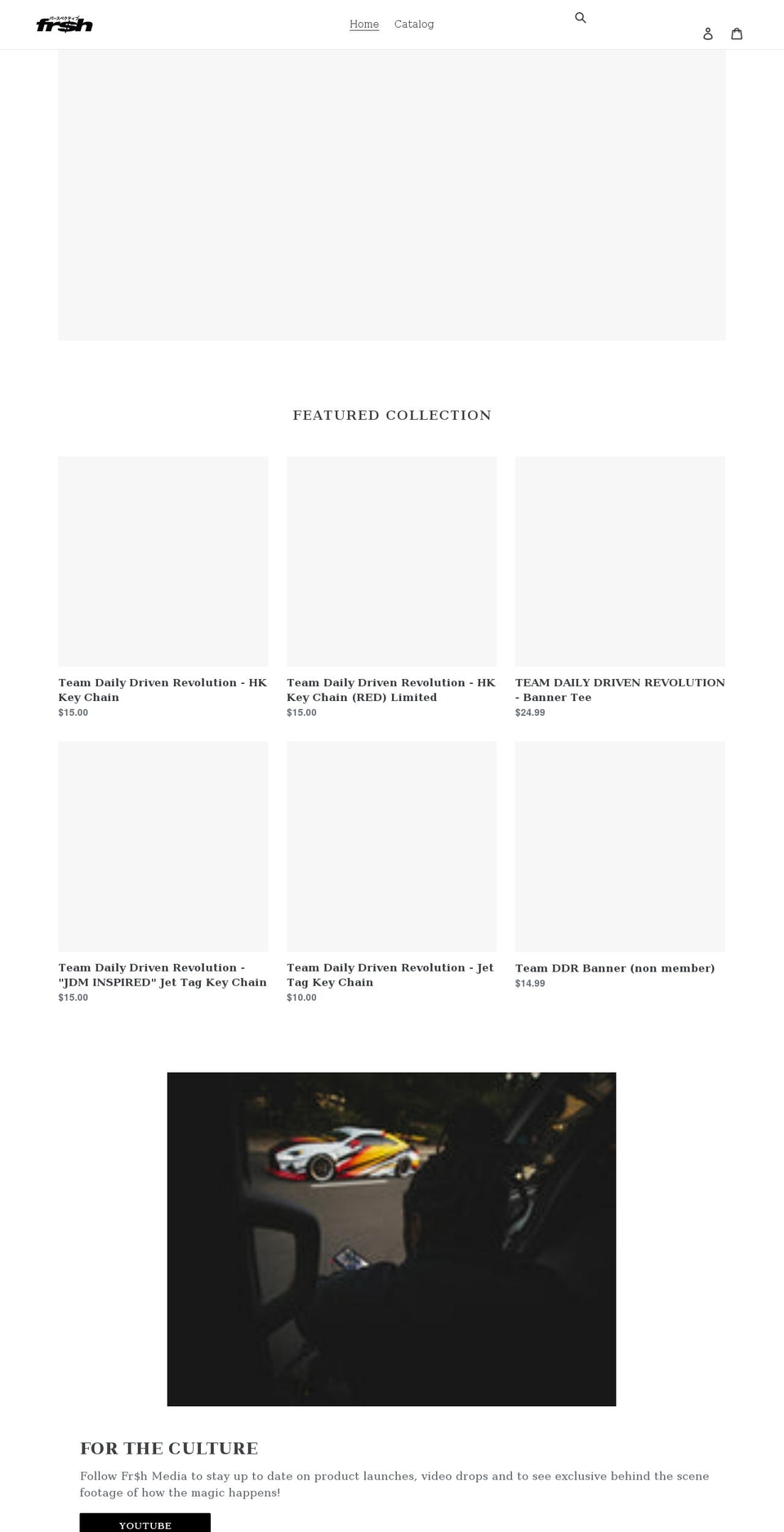 teamdailydrivenrevolution.com — Shopify storefront screenshot