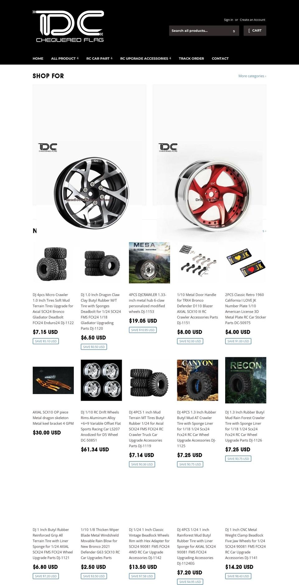 teamdc-net.myshopify.com — Shopify storefront screenshot