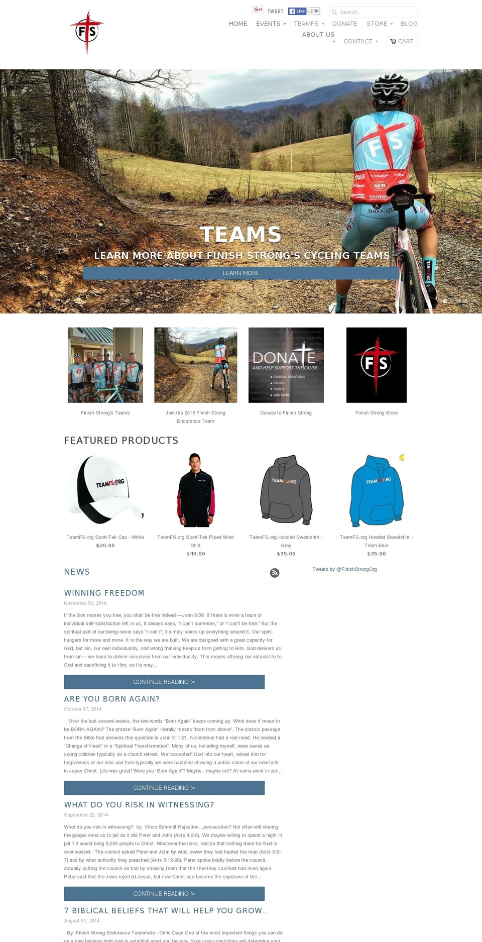 teamfs.biz shopify website screenshot