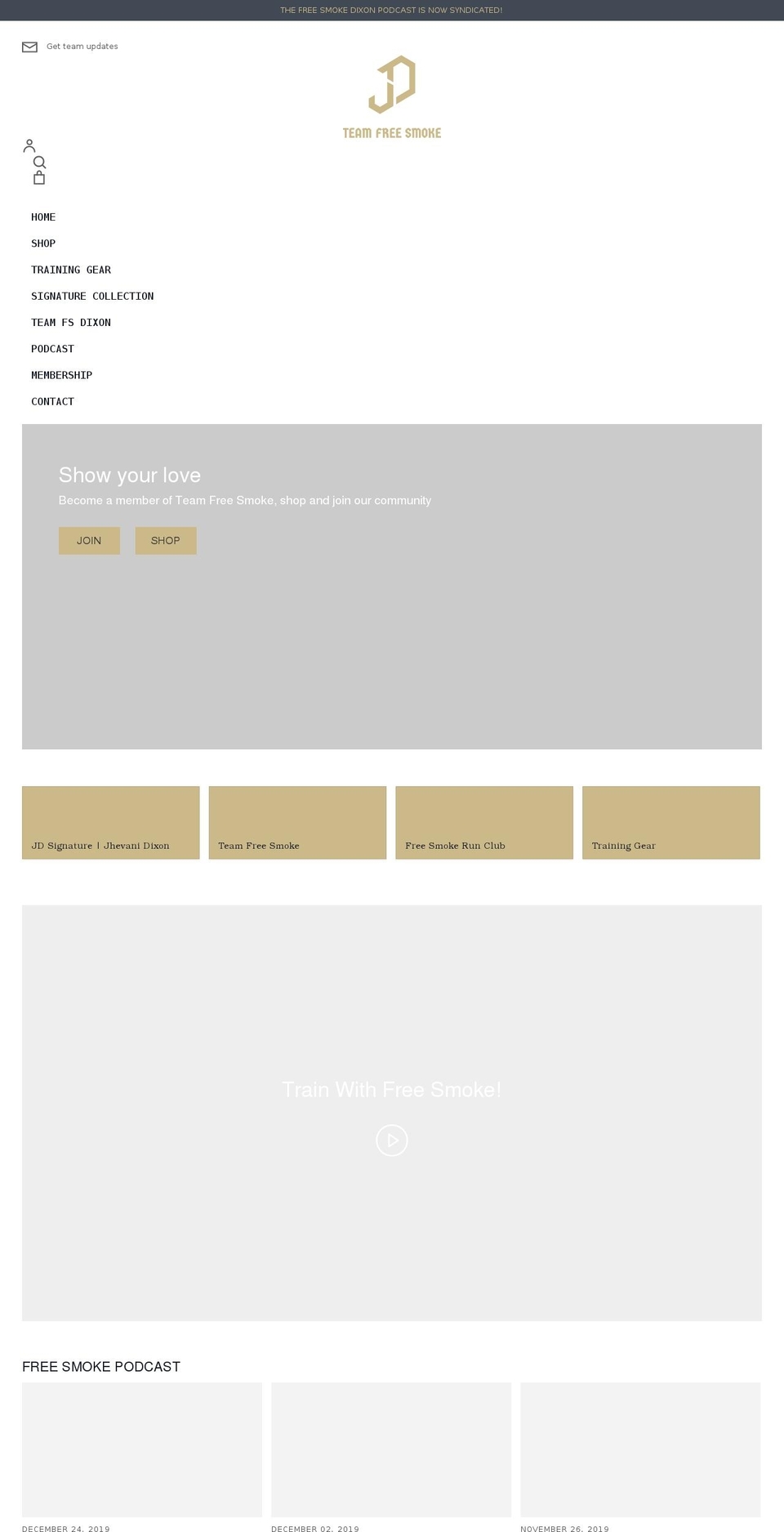 teamfsdixon.com shopify website screenshot