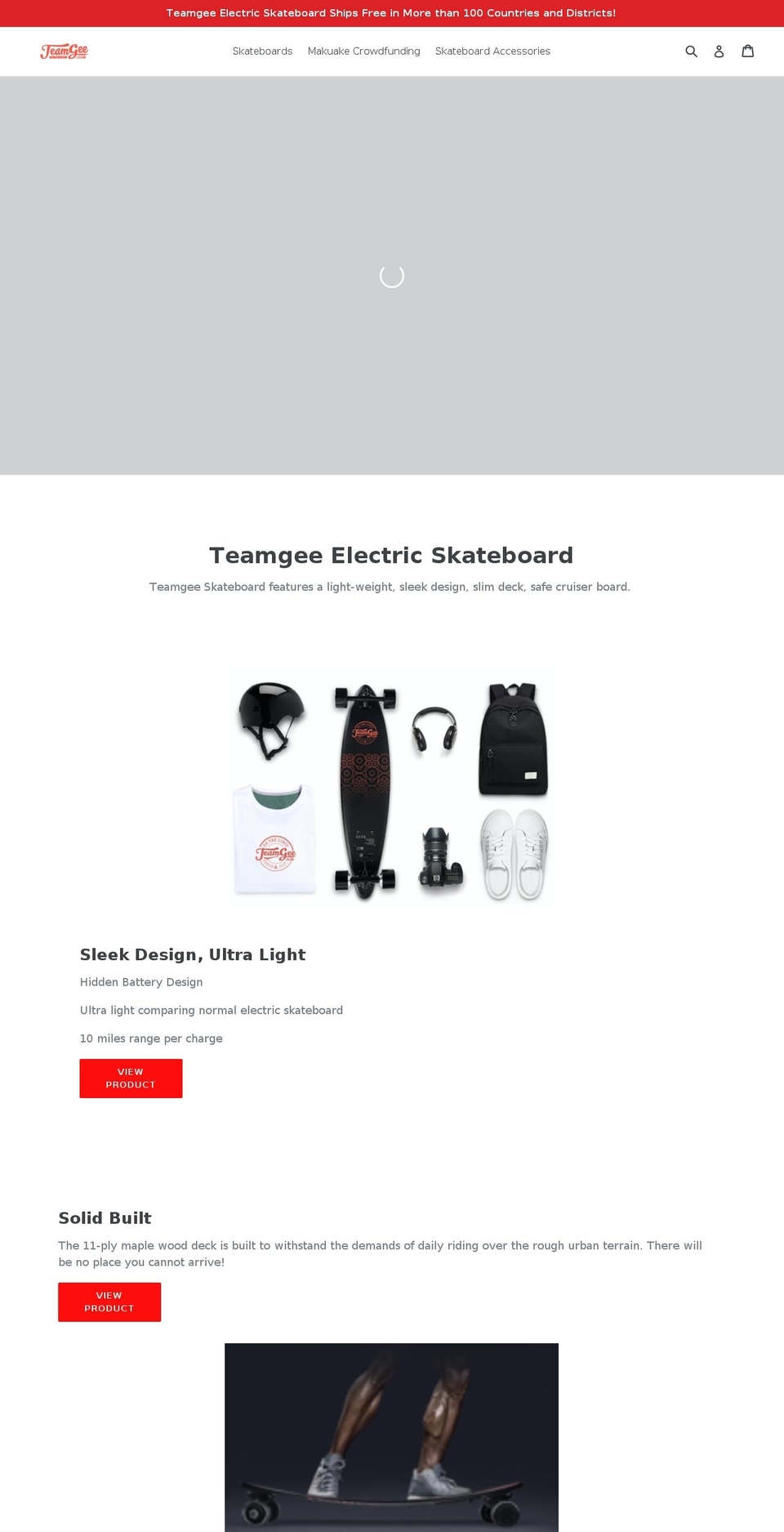 teamgee.com — Shopify storefront screenshot