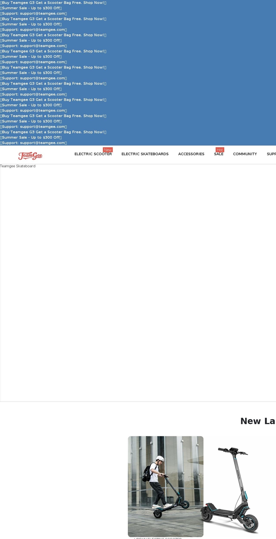teamgeeboards.com shopify website screenshot