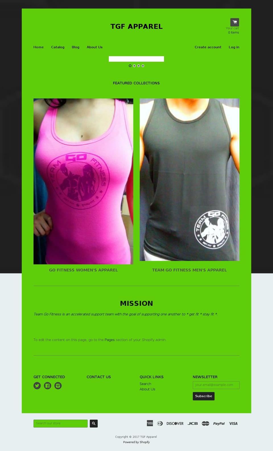 teamgofitness.com shopify website screenshot